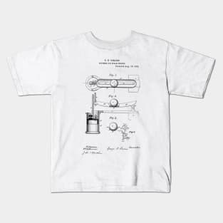 Govener for Steam Engines Vintage Patent Hand Drawing Kids T-Shirt